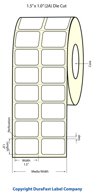 Epson 1.5 x 1 Matte Labels for TM-C3400 & TM-C3500