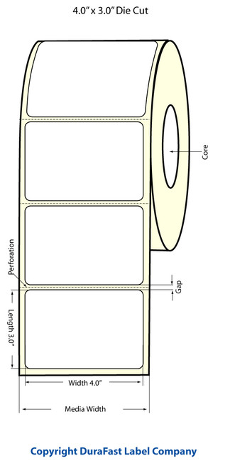 Epson 4" x 3" Matte Labels for TM-C3400 & TM-C3500