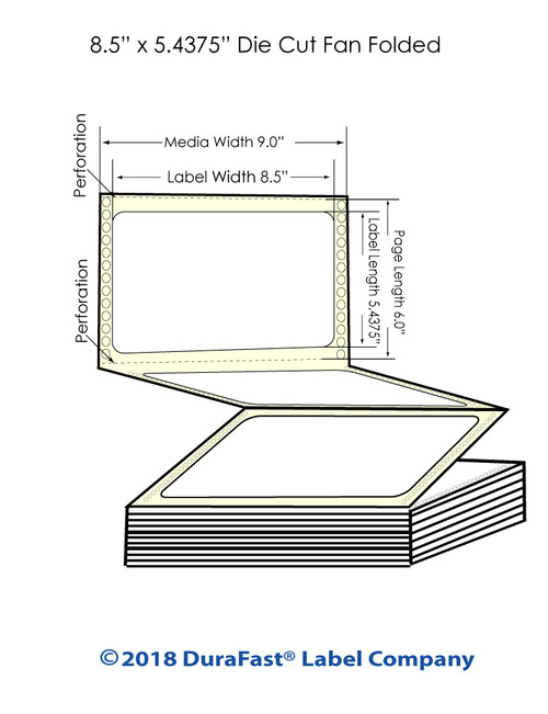 Epson GP-C831 8.5" x 5.4375" Chemical Labels 1200/Carton (805026)