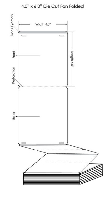 TM-C3500 4" x 6" Satin BOPP Name Tags 500/Carton 2 Sides 2 Holes FF (819019)