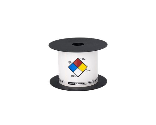 Brother BMSLT35NFPA | 3" x 5 White Die Cut NFPA Color Diamonds Vinyl Thermal Transfer Labels 200/Roll 1' Core