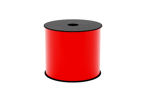 Brother BMSLT404 | 4" x 150ft Red Continuous 2.8mil Vinyl Thermal Transfer Label Tape 1' Core