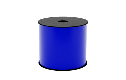 Brother BMSLT407 | 4" x 150ft Blue Continuous 2.8mil Vinyl Thermal Transfer Label Tape 1' Core