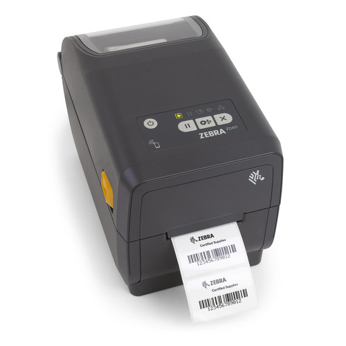Zebra ZD411t 2" Wide 203 dpi, 6 ips Thermal Transfer Label Printer USB/LAN/BTLE5 | ZD4A022-T01E00EZ
