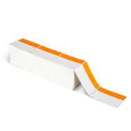 Thermal Transfer 3" x 4" Orange/White Matte Paper Labels 4,000 FanFolded/Carton