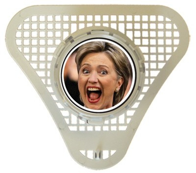 Hillary Clinton Urinal Cake