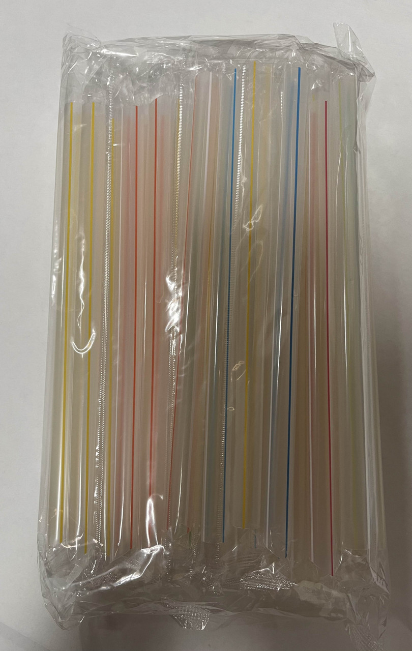 100 Extra Large Plastic Bubble Tea Smoothie Straws, 1/2 Wide X 8 1/2 Long  Boba Straws