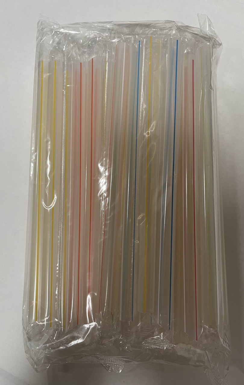 Large Jumbo Boba Straws 8.5 extra long, INDIVIDUALLY WRAPPED