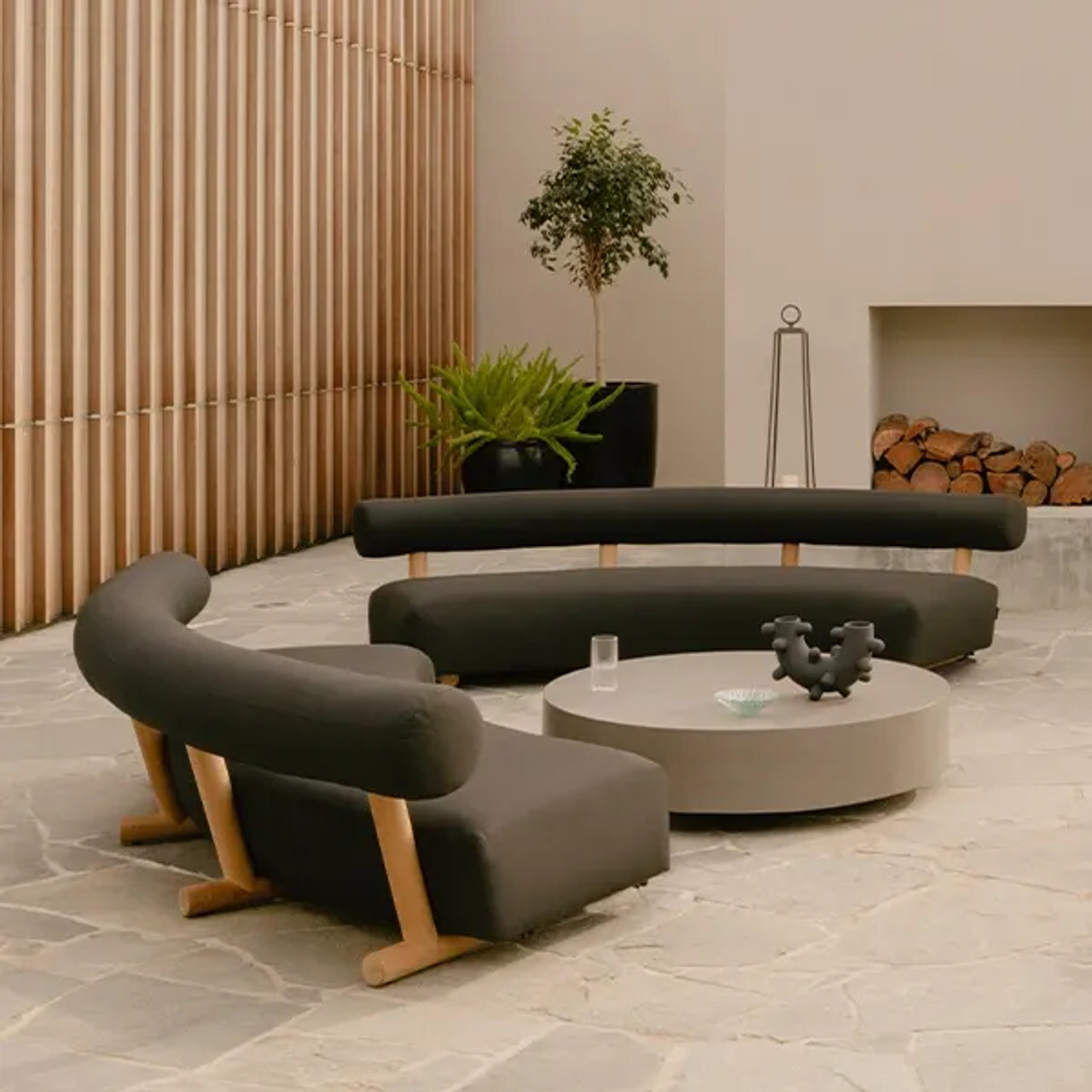 Monaco Round Concrete Coffee Table