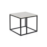 Nomad Marble Side Table - White Marble