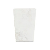 Marble Waste Bin - White