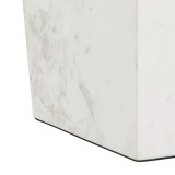 Marble Waste Bin - White