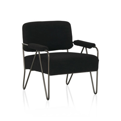Lydia Chair - 851424306|Sheepskin Black|Main Image|1
