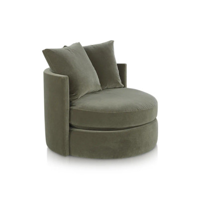 Zoe Swivel Chair - Variety Moss - 534208894|Variety Moss|Main Image|1
