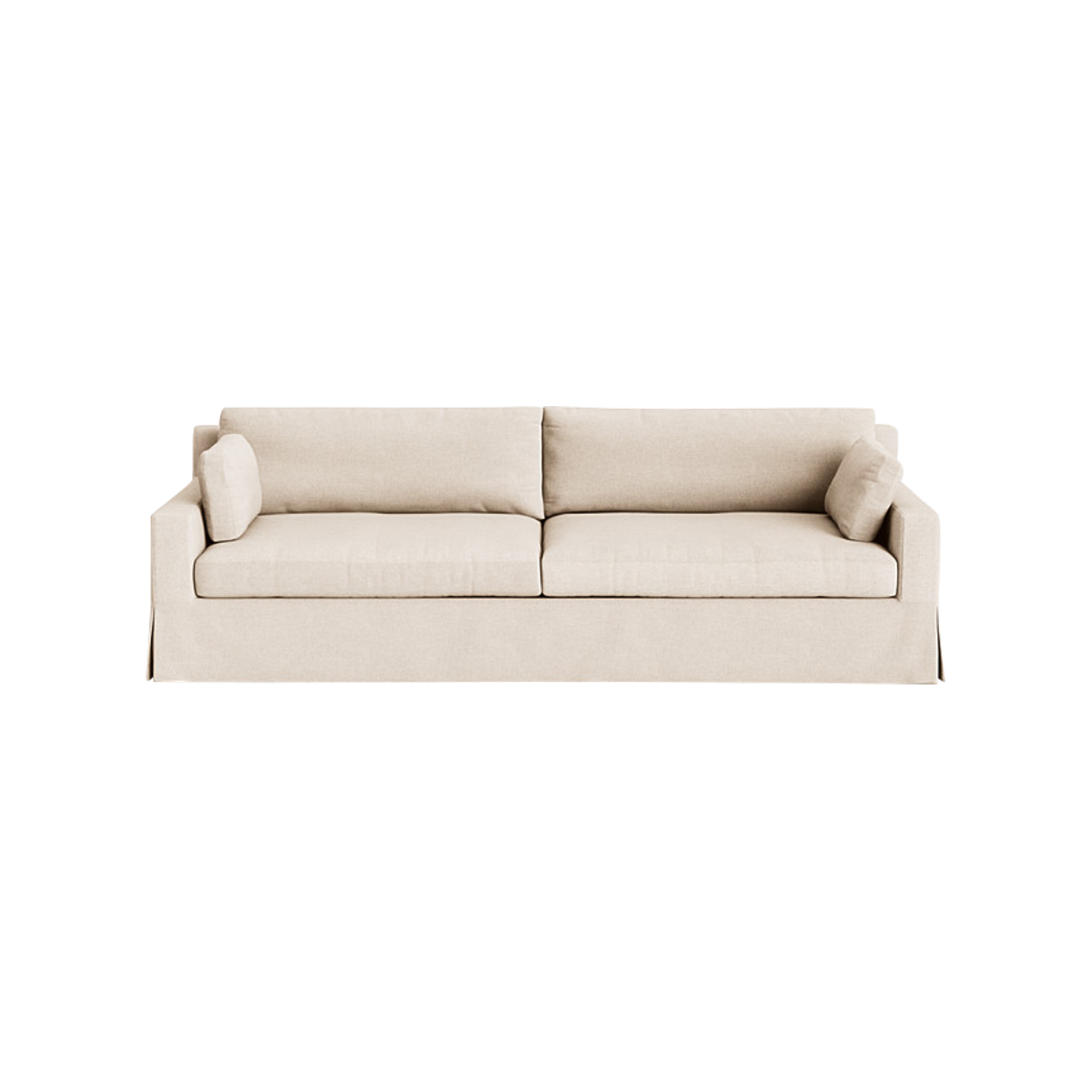 Huxley Track Arm Sofa - 4 Seat/Linen Natural