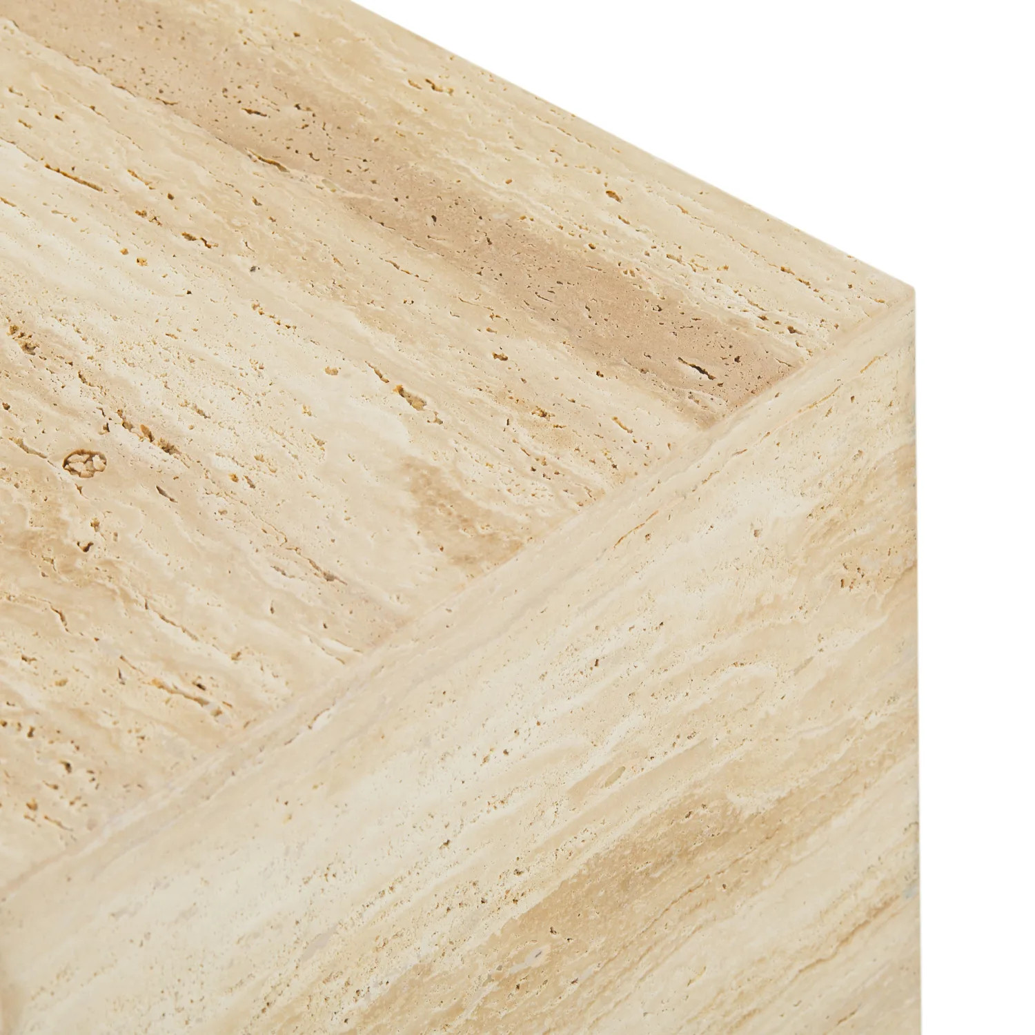 Alpine Side Table - Travertine