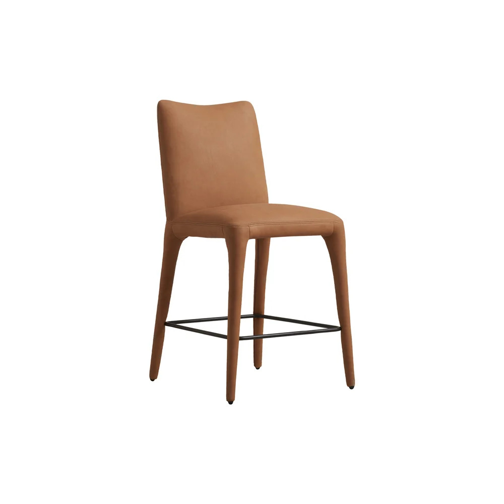 The Cara Leather Counter Stool