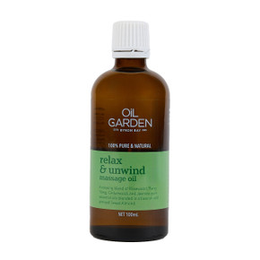 Oil Garden Relax & Unwind Massage & Body Oil Blend 100mL 6660001
