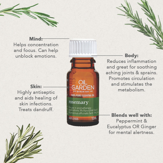 Rosemary Pure Essential Oil 12mL