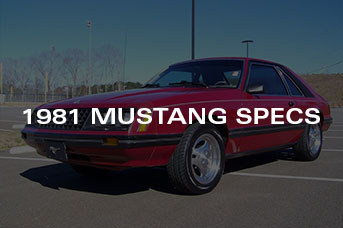 1981 Mustang Specs & Details