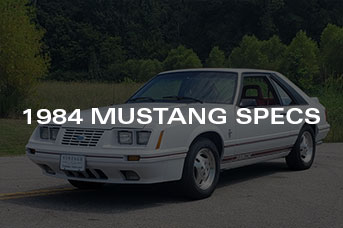 1984 Mustang Specs & Details