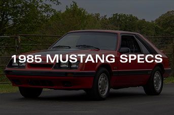 1985 Mustang Specs & Details