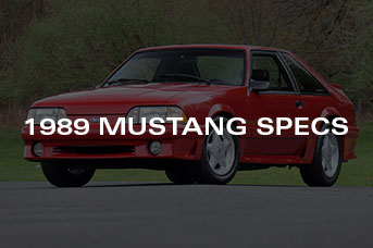 1989 Mustang Specs & Details