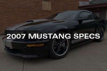 2007 Mustang Specs & Details