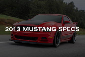 2013 Mustang Specs & Details