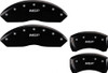 MGP Mustang GT/V6 Caliper Covers - Glossy Black w/ MGP Logo - Front & Rear (2011-2014)