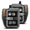 AlphaRex Super Duty NOVA-Series LED Projector Headlights - Black (2008-2010)