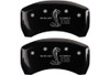 MGP Mustang Caliper Covers - Glossy Black w/ GT500 Logo - Rear Only (2007-2014)