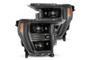 AlphaRex F-150 PRO-Series Halogen Projector Headlights - Alpha-Black (2021-2023)