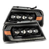 AlphaRex F-150 NOVA-Series LED Projector Headlights - Alpha-Black (2004-2008)