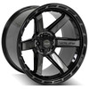 4PLAY Wheels Bronco/F-150/Ranger/Raptor 4P63 Brushed Black Wheel - 22x12 (2004-2023)