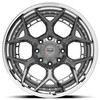 4PLAY Wheels F-250/F-350 4PF6 Brushed with Tinted Clear Center and Polished Barrel Wheel - 22x10 (1999-2022)