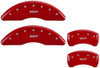 MGP Mustang GT Caliper Covers - Red w/ MGP logo - Front and Rear (2015-2023)