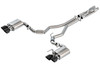 Borla Mustang GT500 5.2L 3in ATAK Cat-Back Exhaust - Black Chrome (2020-2023)