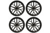 Steeda Mustang Trident Satin Black Staggered Wheel Package - 20x10/11 (2005-2024)