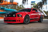 Steeda Mustang Trident Gloss Titanium Staggered Wheel & Tire Package - 20x10/11 (2005-2023)