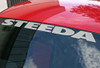 Steeda Mustang Windshield Decal - Silver