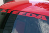 Steeda Mustang Windshield Decal - Red