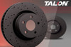 Hawk Mustang GT/GT500/BOSS 302 w/ Brembos Talon Drilled & Slotted Front Brake Rotor - Pair (2007-2014)