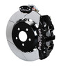 Wilwood Mustang AERO4-MC4 Street Rear Parking Brake Kit - 14" Slotted Rotors Black 4 Piston Calipers (2015-2023)