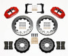 Wilwood Mustang Superlite 6R Front Brake Kit w/ 13 in. Drilled & Slotted Rotors - Red (2005-2014)