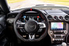 Steeda Q850 Mustang Carbon Fiber Steering Wheel - Red Stitching/Red Sightline (2018-2023)