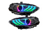 ORACLE Mustang Black-Series Dynamic ColorSHIFT LED Headlights w/ Sequential Turn Signal (2018-2023)