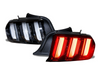 Winjet Mustang Euro Style Clear Tail Lights - 2015 Style (2015-2023)
