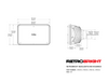 Holley RetroBright Modern White Headlight - 4x6" Rectangle