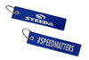 Steeda Embroidered Keychain - Blue